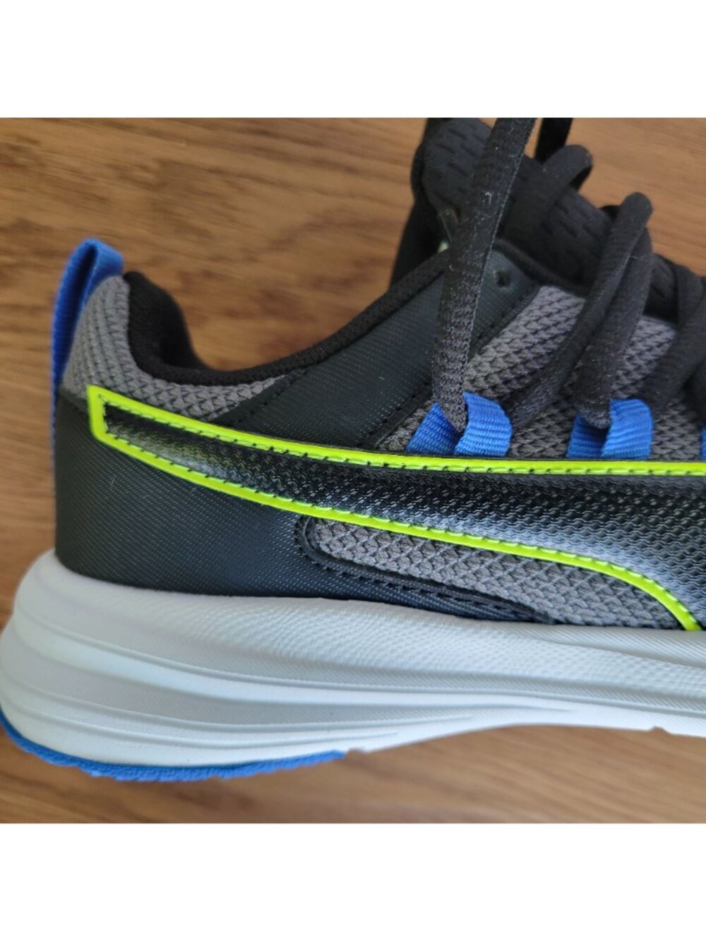 ✨Puma 5Y Big Kid Youth Shoes Running Sneakers Gray/Black 399051-03 - Picture 10 of 11
